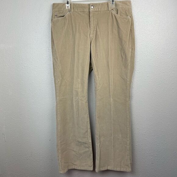Dockers Tan Corduroy Pants Size 16 EUC - Picture 1 of 6